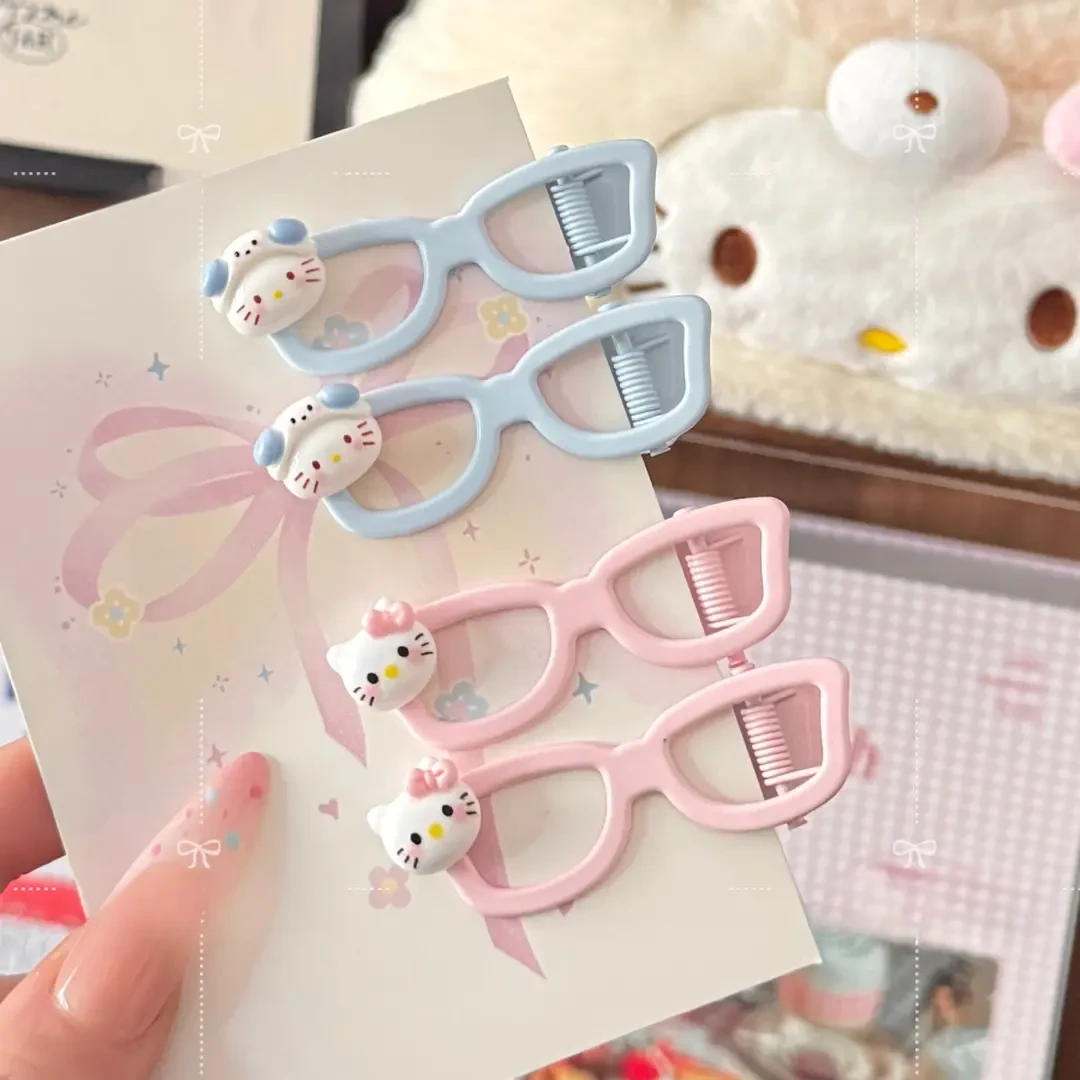 春夏新款卡通甜美眼镜发夹发饰少女发卡刘海ins可爱女生眼镜发夹
