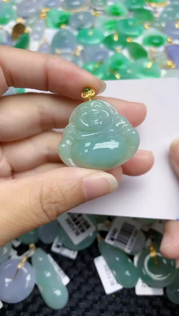 翡翠未镶嵌颈饰天然翡翠A货