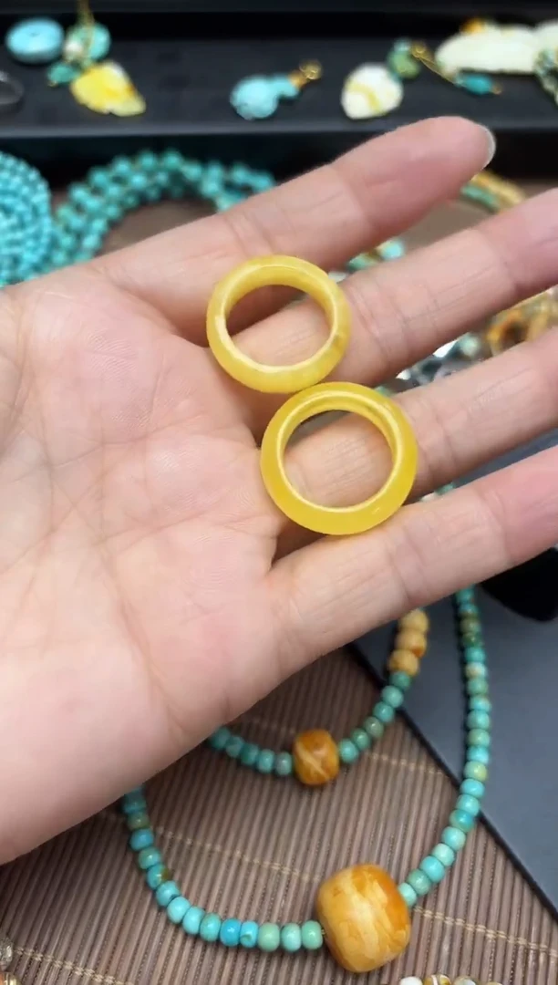 琥珀颈饰未镶嵌多样性发一件 跑环