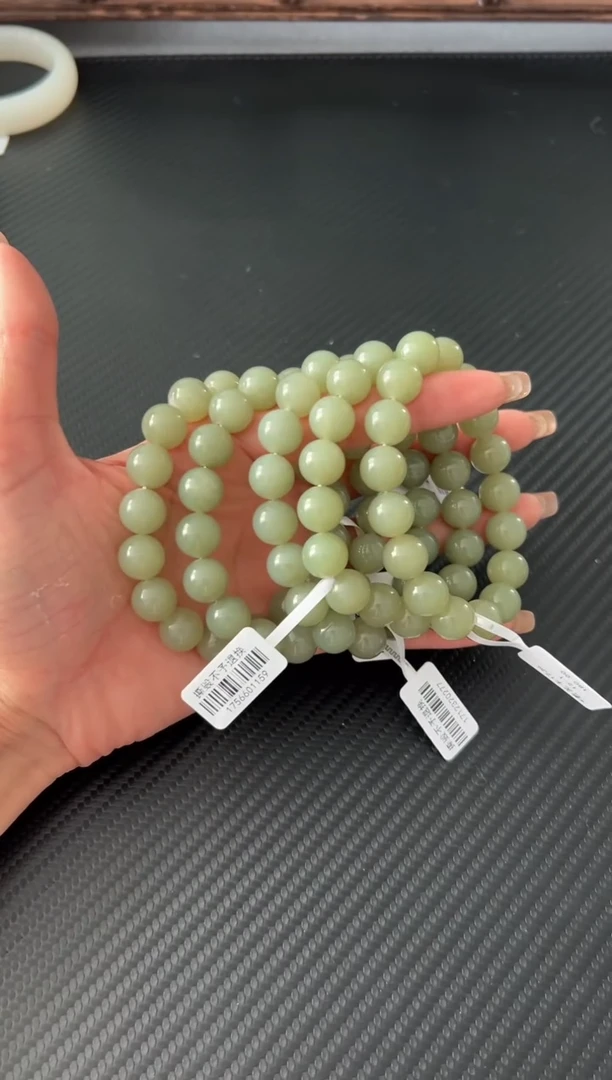 未镶嵌手串和田玉若羌微色差卡12多样性发货拍一发一Jm