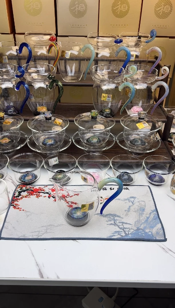 手工艺品玻璃d****美禾器 怡然涵韵凤玉茶海 普通盒