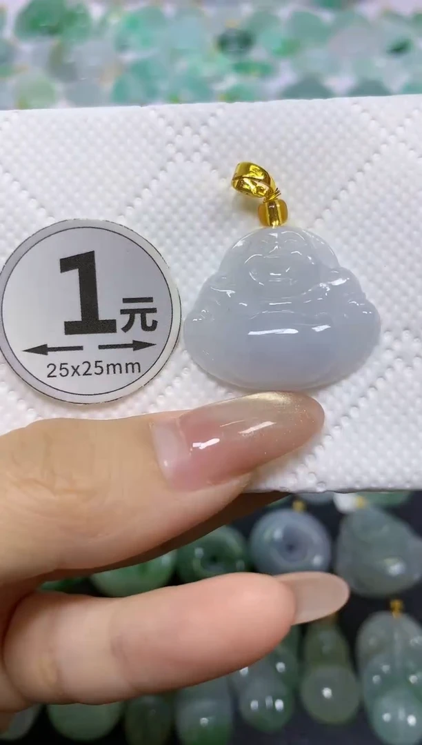 颈饰未镶嵌翡翠天然翡翠A货