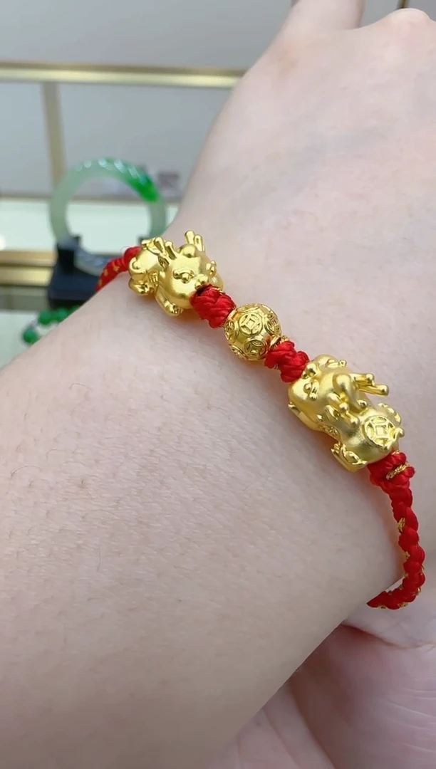 【闪购商品】定制足金手链团购多样性发一件