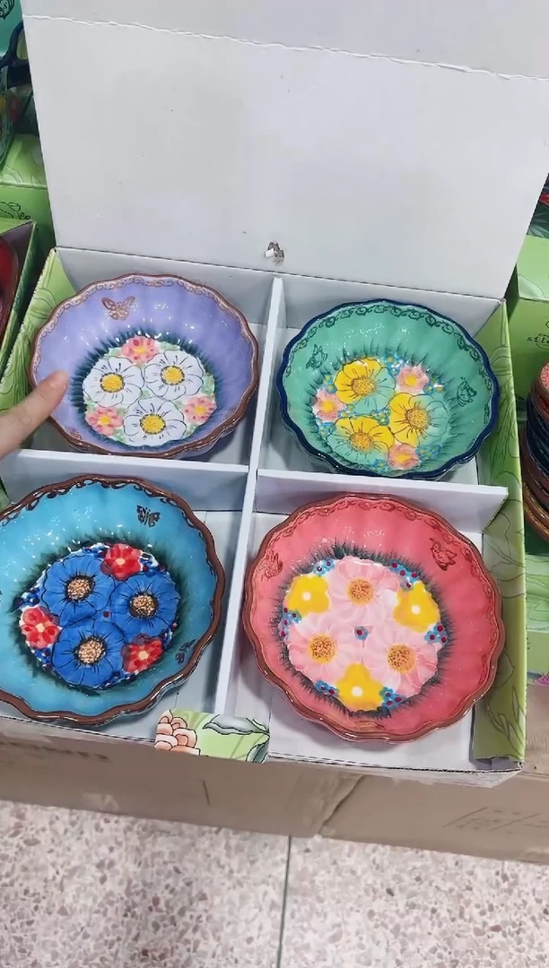 瓷色彩琉璃-5.5英寸花边深碟