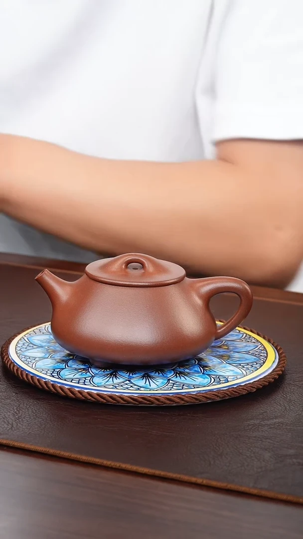 茶壶紫砂底槽清景舟石瓢200cc