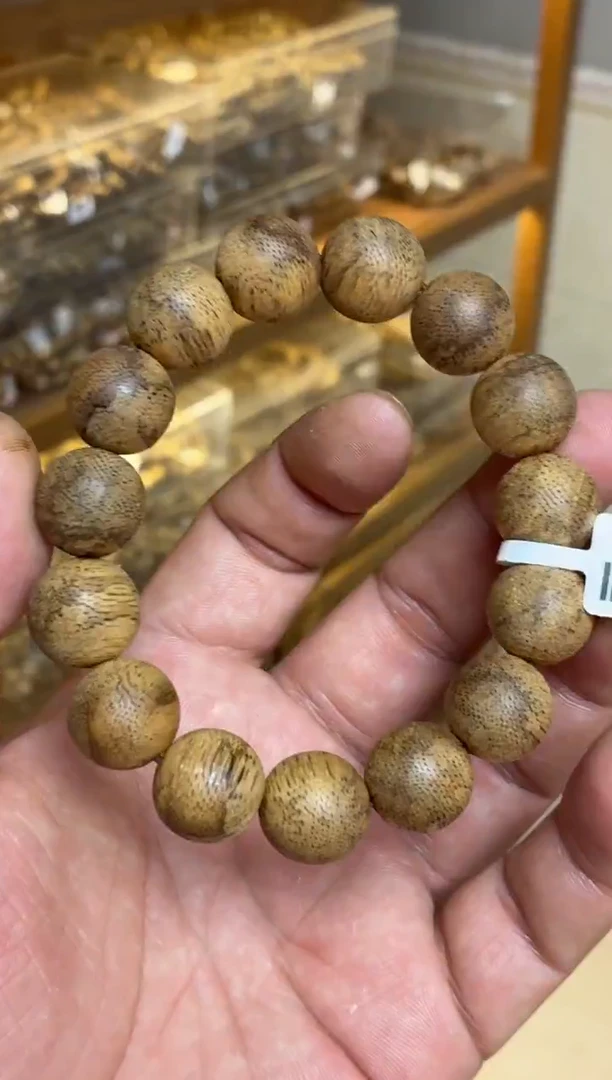 沉香手串 菩萨棋圆珠单圈1.5多样性发其一