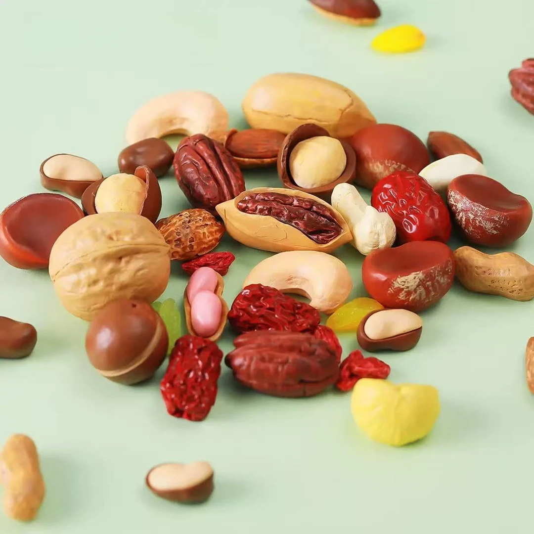 (直播拆）仿真坚果萌粒可爱摆件潮流diy玩具微景观摆件