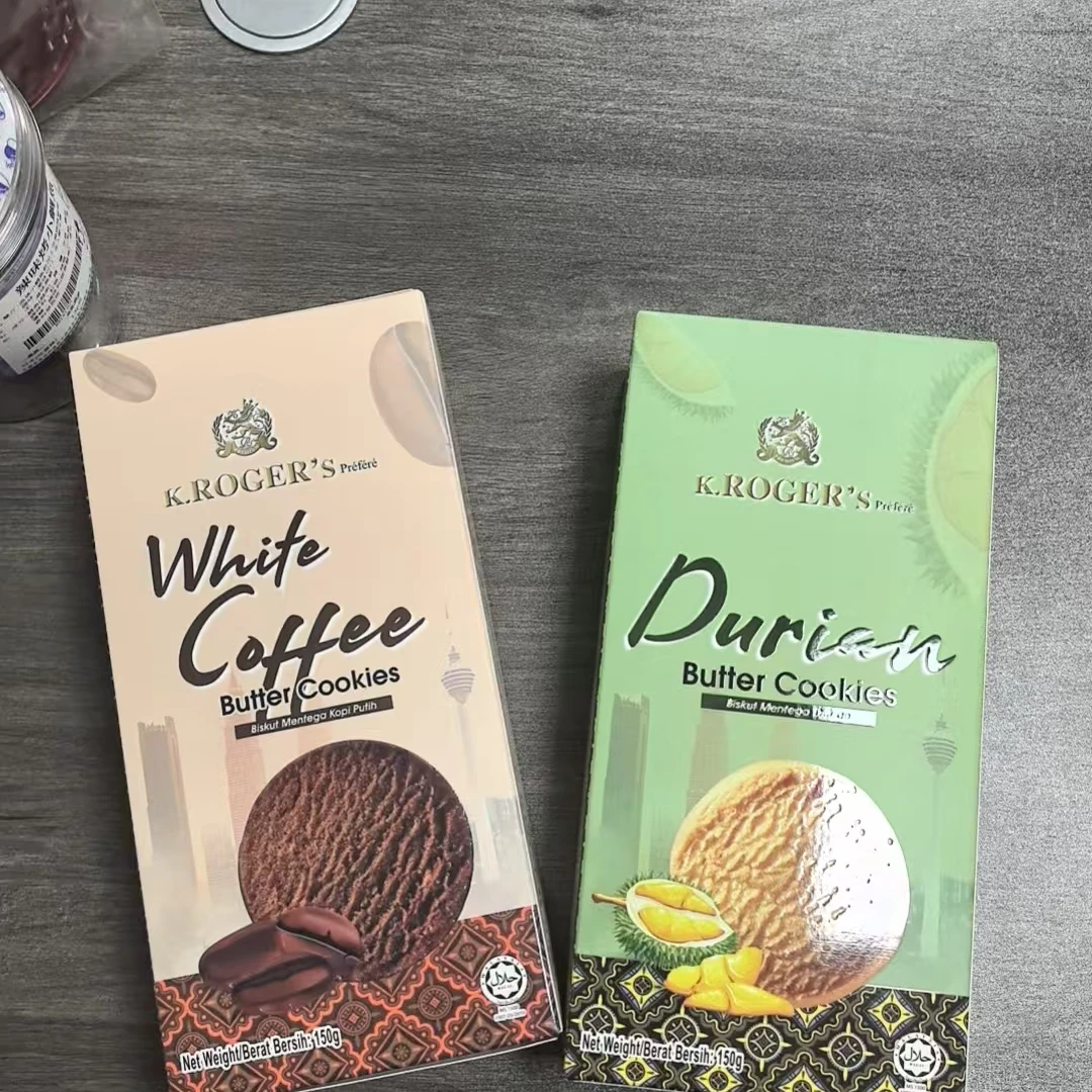 马来西亚K.Roger's 咖啡/榴莲 曲奇饼干