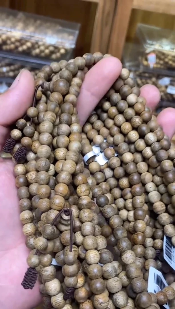 沉香手串文莱圆珠长串虫漏0.7多样性发其一