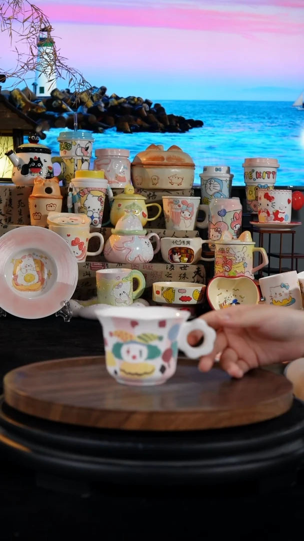 陶瓷便携款手工手绘景德镇陶瓷