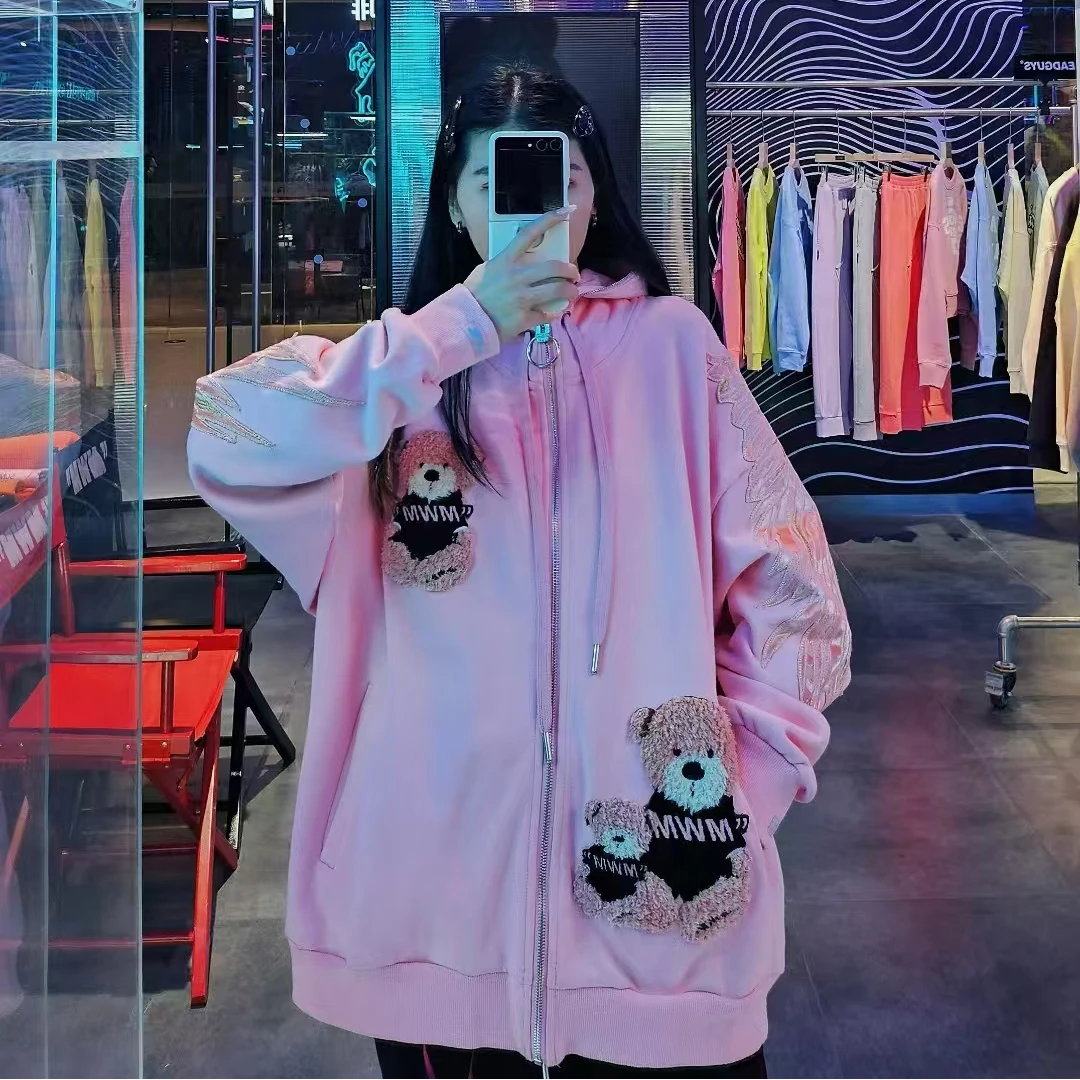 MWM 小熊连帽拉链卫衣外套21855