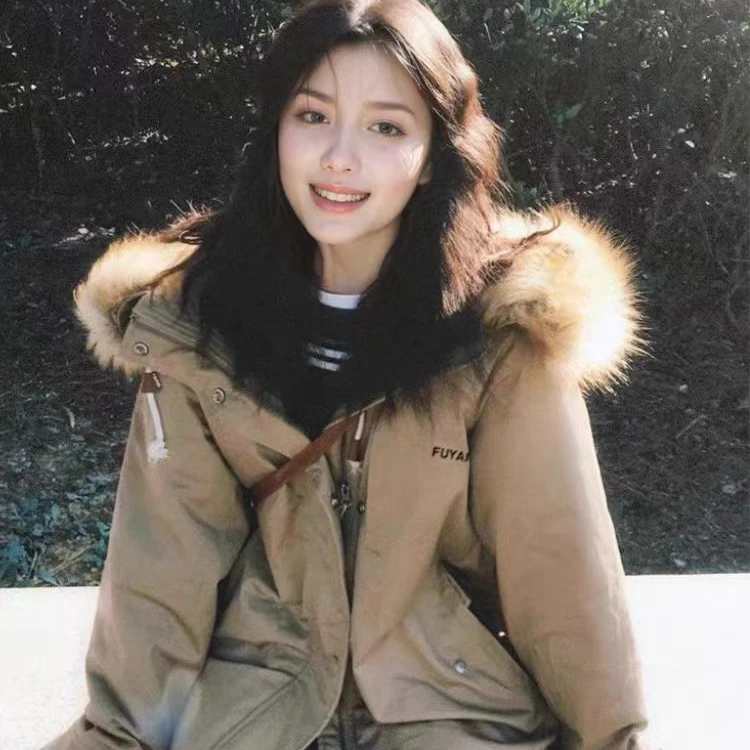 秋冬常规款2024新款派克棉服保暖大毛领女款加厚韩版潮流加厚外套