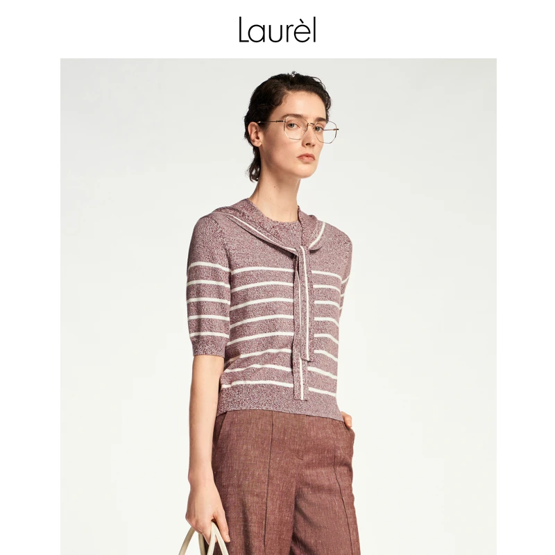 【粉丝专享】Laurel秋冬新款真两件针织衫女LWL353M04700