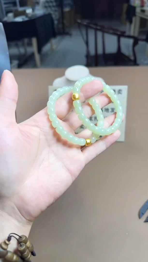 银S925镶嵌手串和田玉xyj093多样性发其一