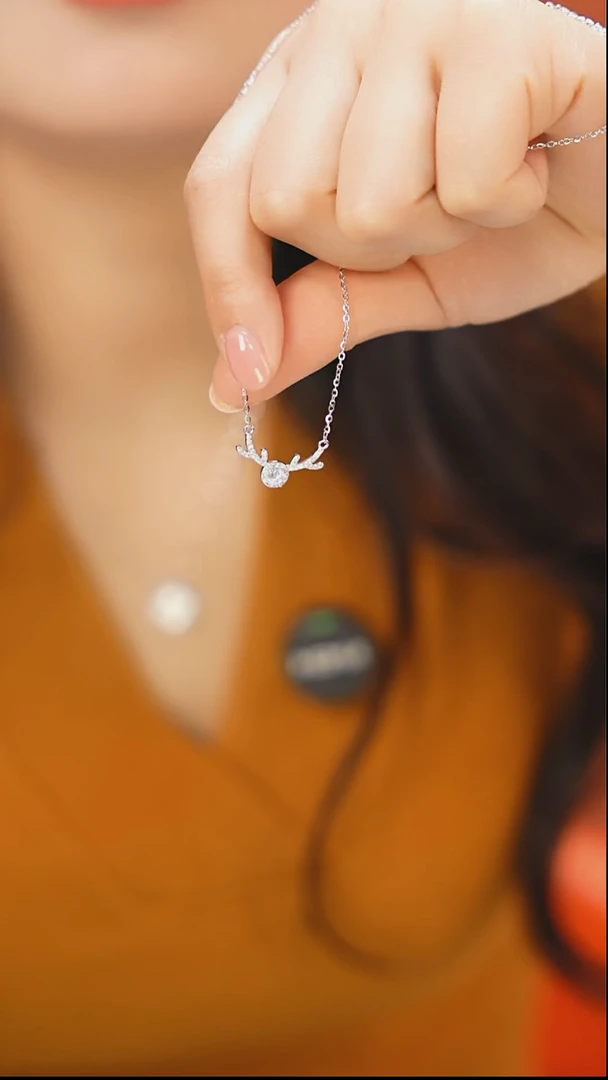 无非金属纯银一路有你镶嵌锆石