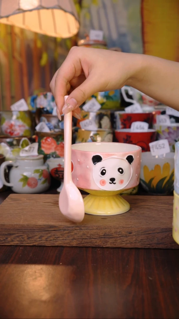 摆件泥垚手作 景德镇手工手绘器物