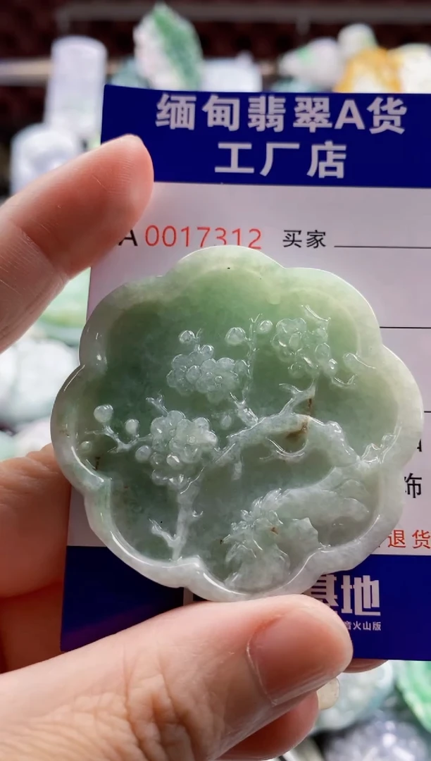 翡翠未镶嵌吊坠(不含链)1