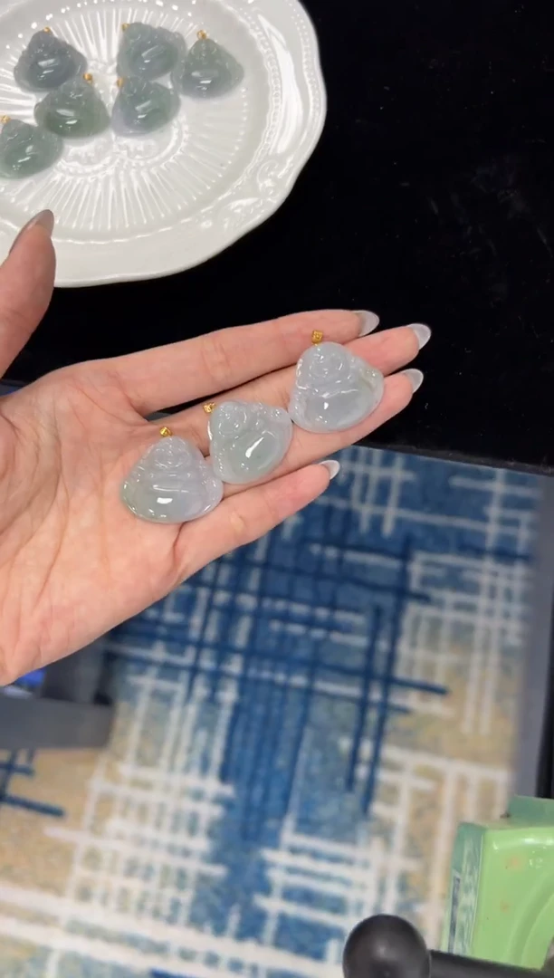 翡翠18K金镶嵌颈饰多样性发一件/3