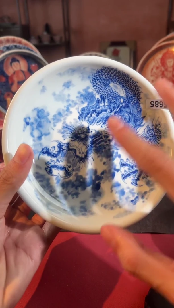 摆件陶天禄言瓷手工手绘茶器5685