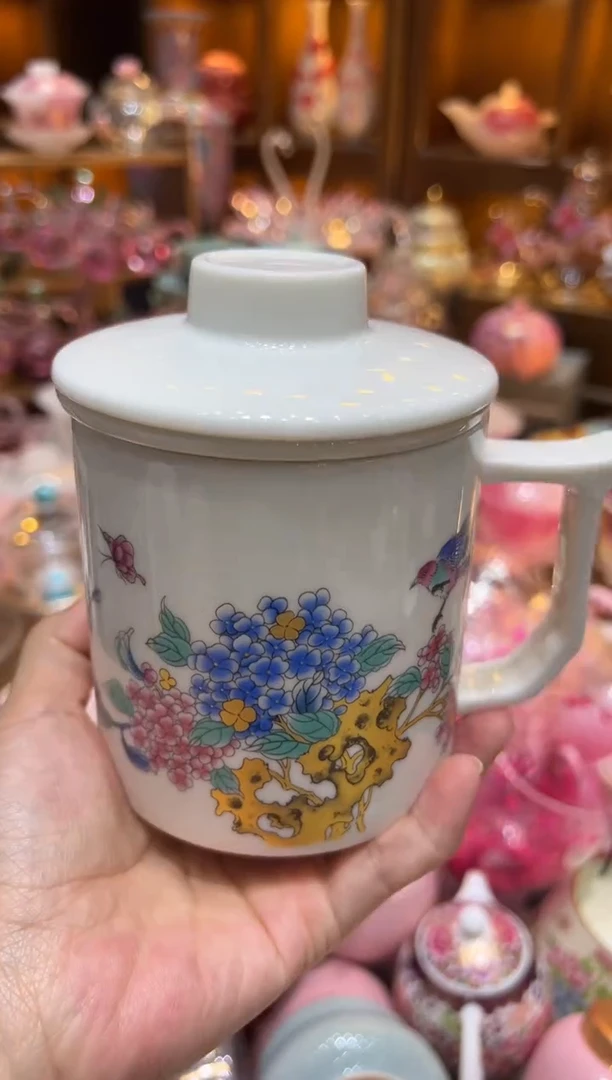 绣球花水杯马克杯