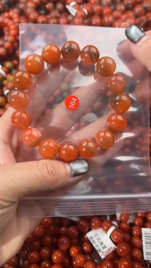 未镶嵌手串南红玛瑙13+