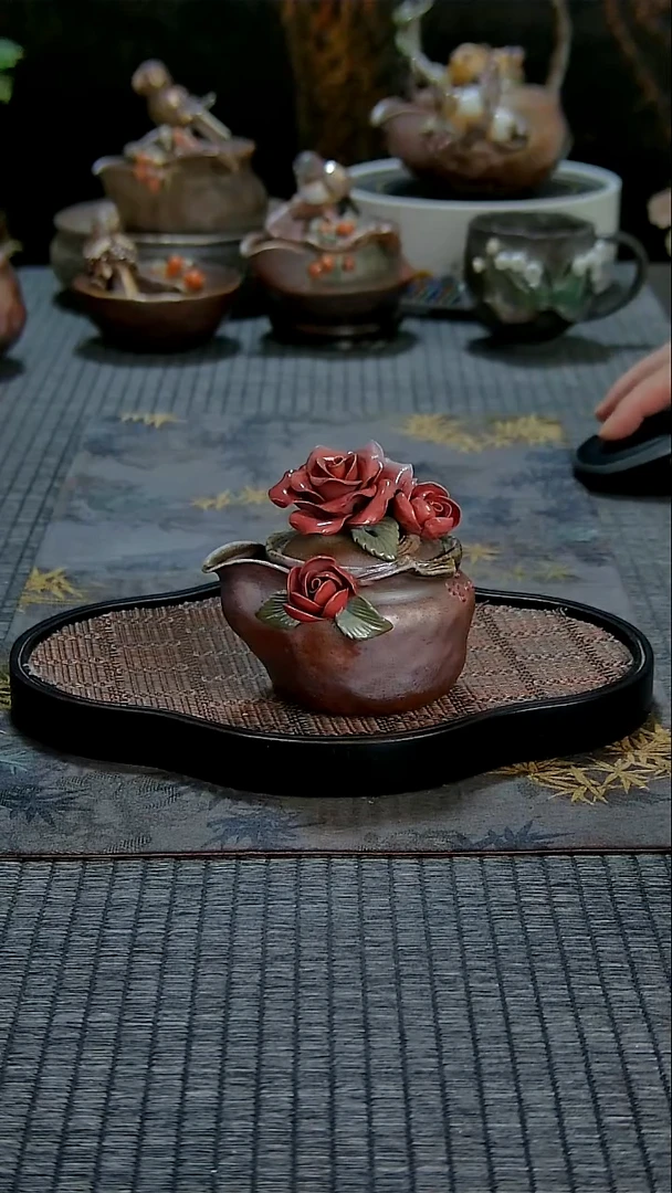 黄老师玫瑰宝瓶柴烧