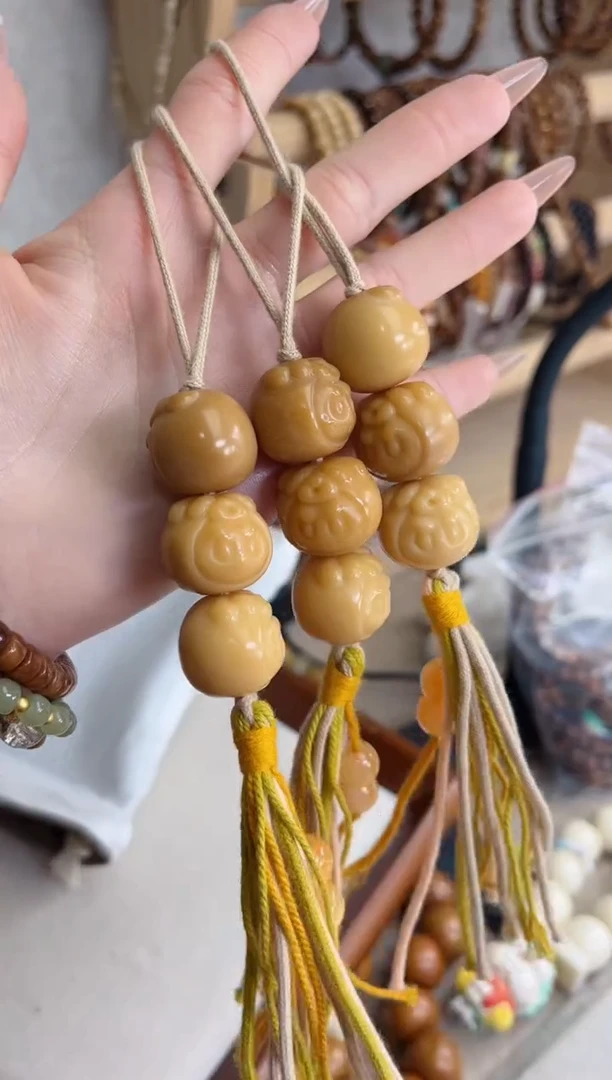 菩提根/象牙果手串干磨拉布布25*18糖葫芦挂件