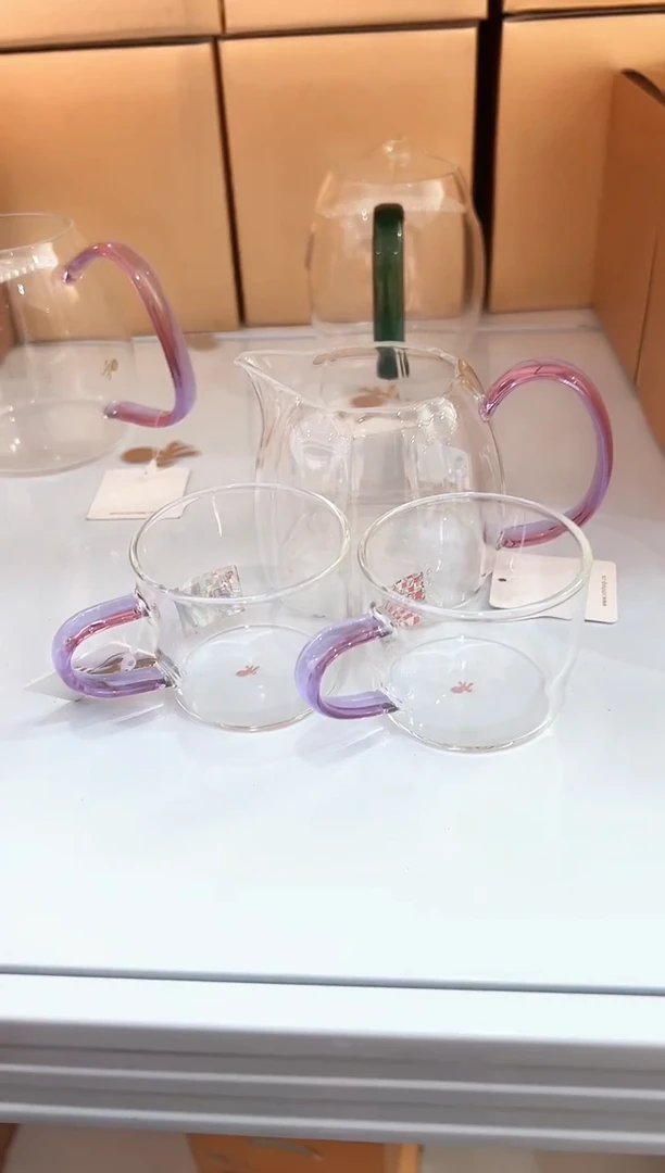禾器倾妍茶海浅紫色加清尚对杯浅紫色