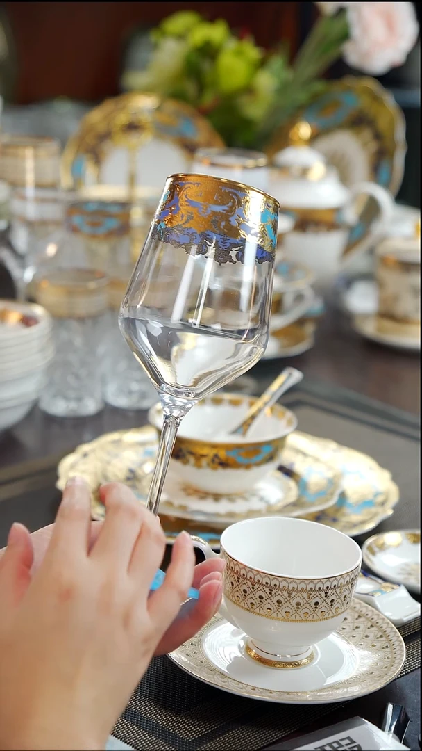 瓷片高脚红酒杯 1个 福利款