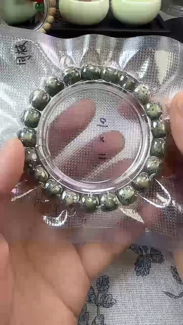 手串星月菩提1石玉料糯冰单圈11×10高透精工福利