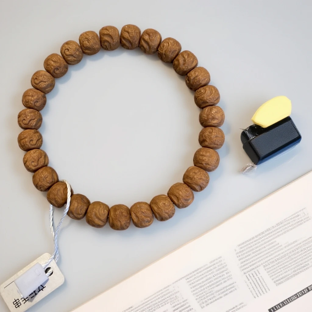 无泡药雕刻玄鸟猴头核桃手串文玩男女款收藏级佛珠手链