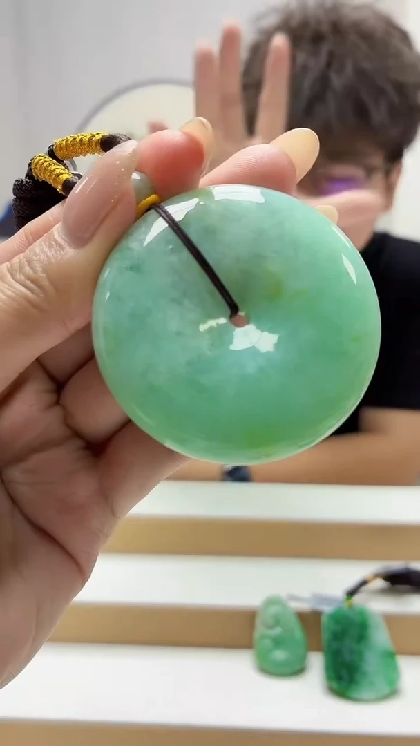 未镶嵌定制翡翠4688MM-毛货挂件24