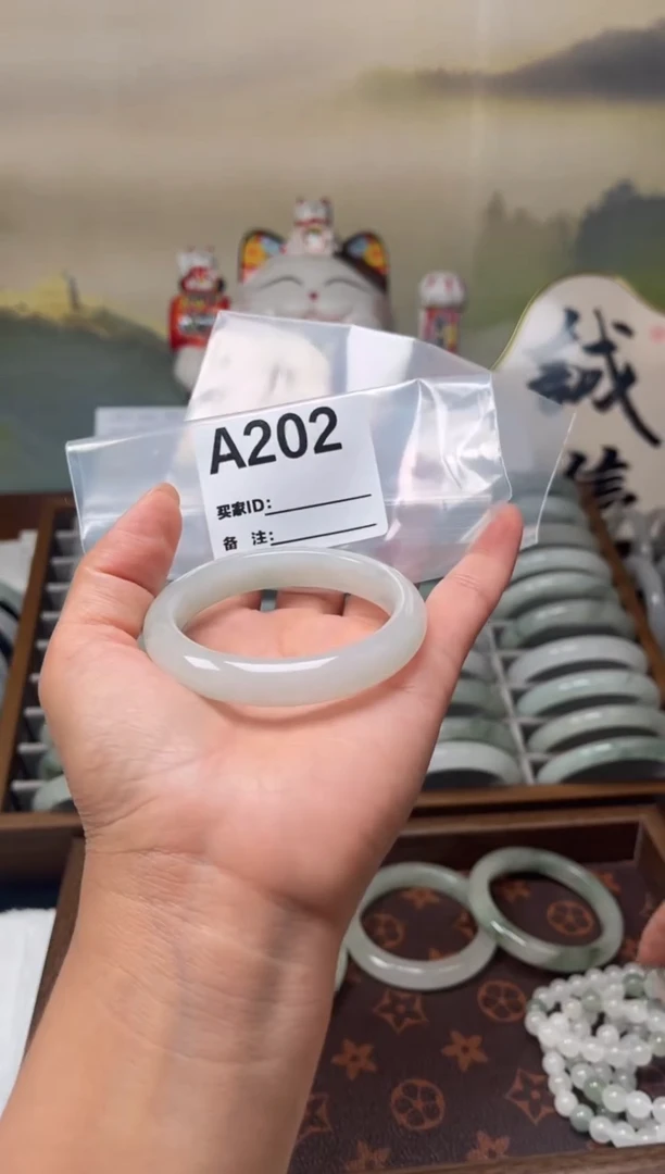 石英质玉（天山翠）手镯未镶嵌A202