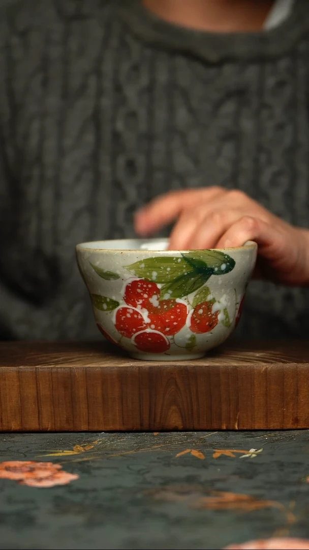 瓷片釉下彩手工手绘同款陶器