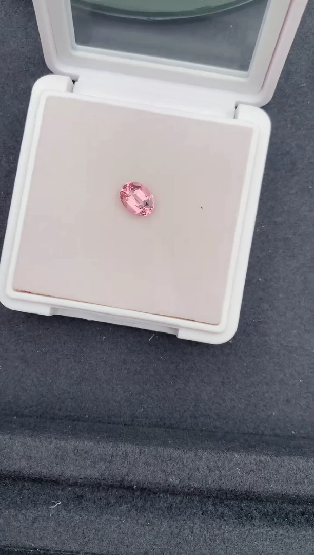 未镶嵌珠宝半成品碧玺1.4ct粉碧玺 FE 定制