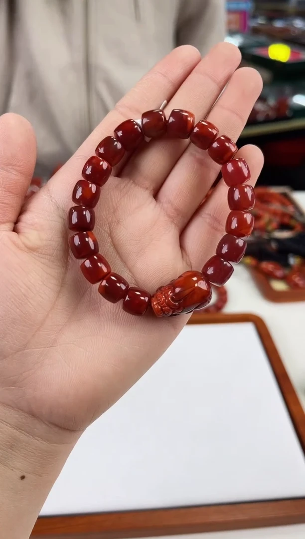 【闪购商品】南红玛瑙瓦西直切diy手串9+未镶嵌一个/条