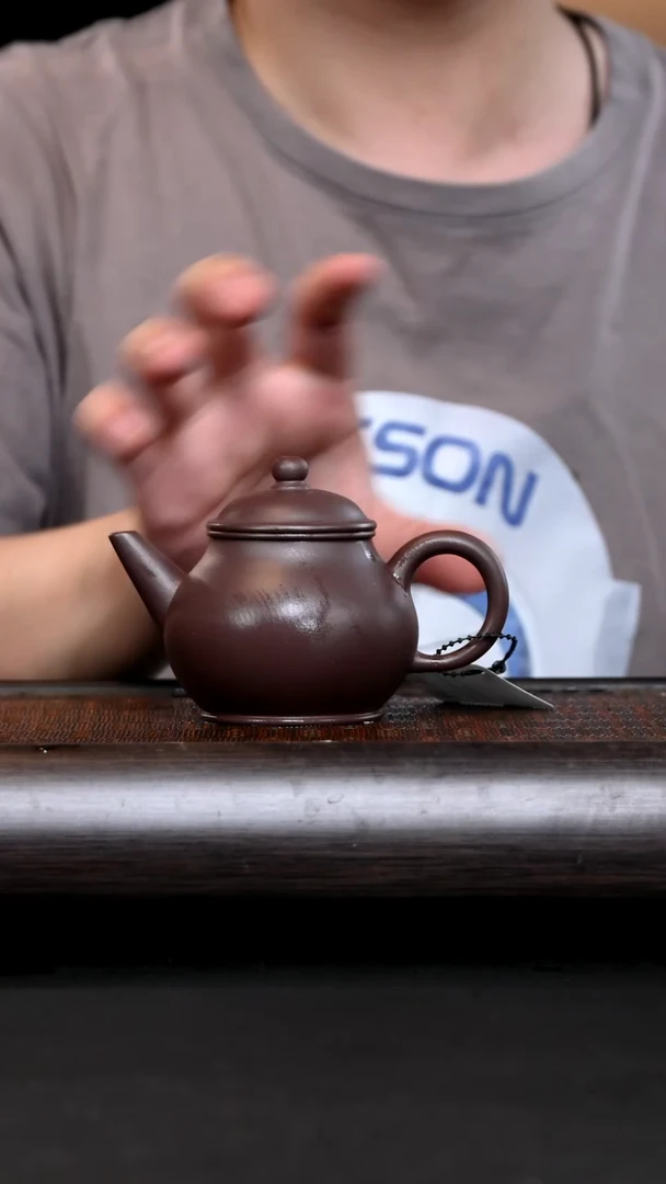 茶壶紫砂EF16505 芭乐水平底槽清160cc