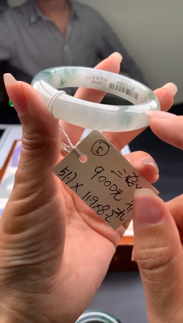 未镶嵌手镯翡翠三**活翡翠手镯 下单联系小耳机#