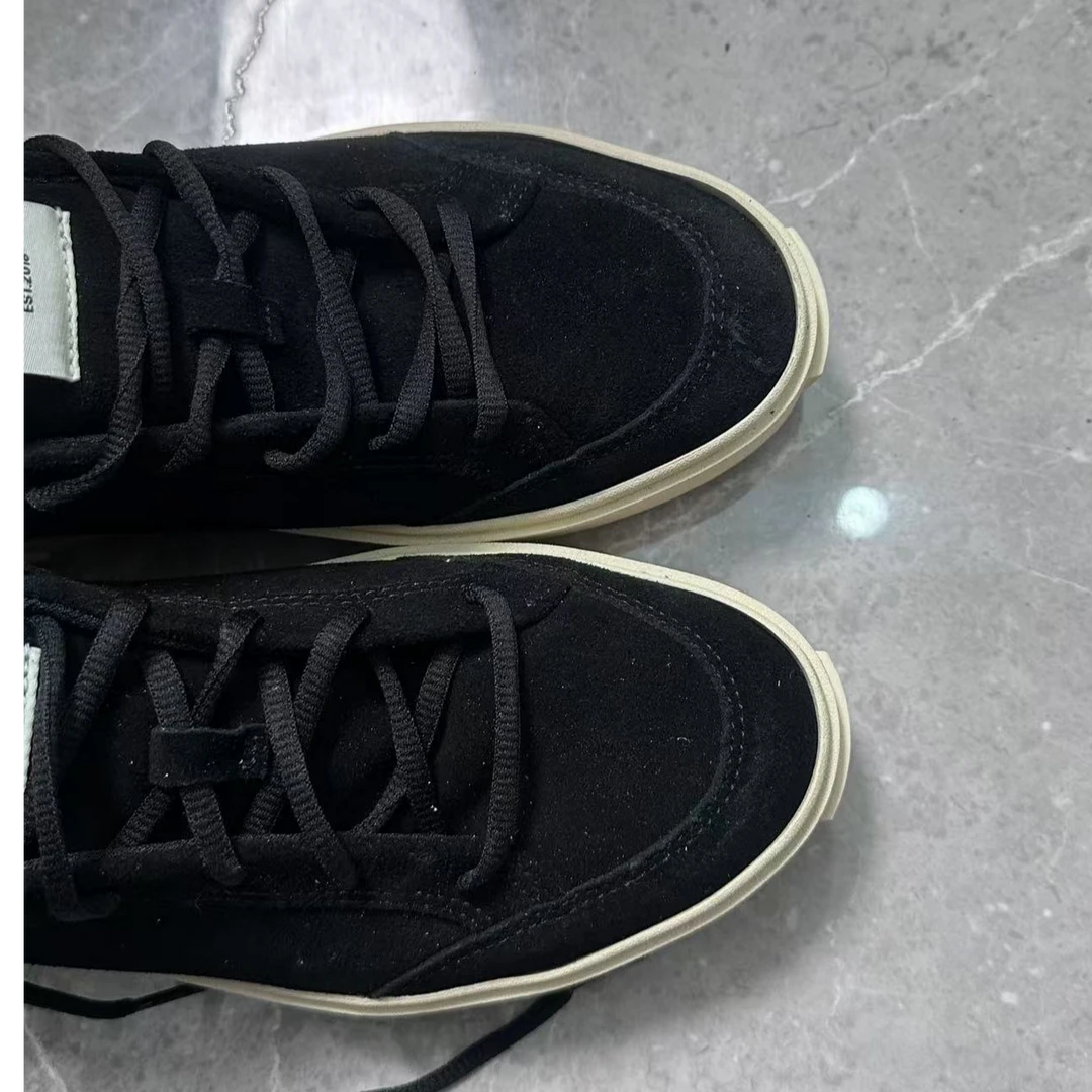 休闲鞋厚底黑皮面板鞋男鞋春秋款