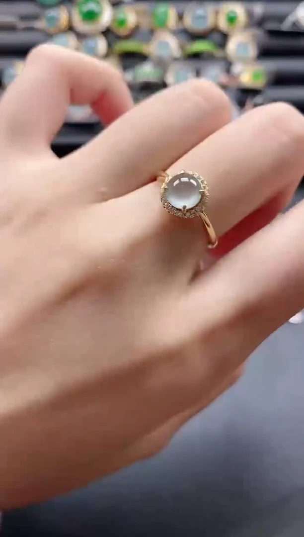 【闪购商品】翡翠戒指银S925镶嵌1111-