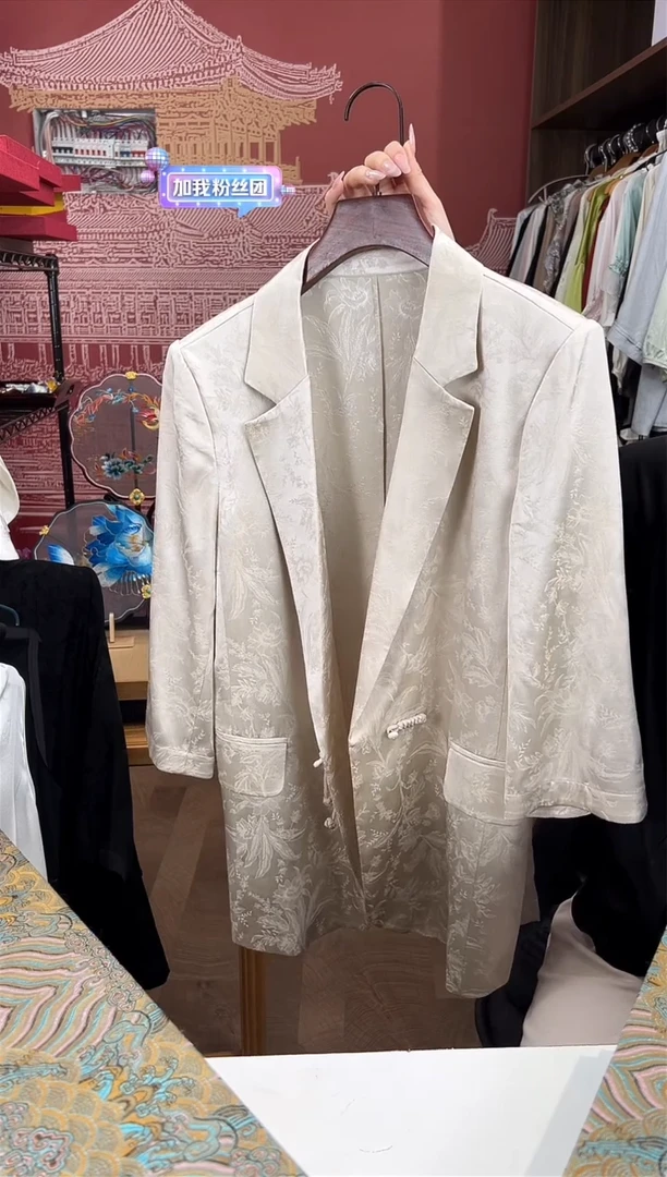 刺绣XL 桑蚕丝西装 56SX7072