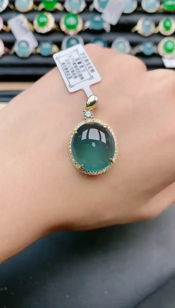 翡翠戒指银S925镶嵌11111111