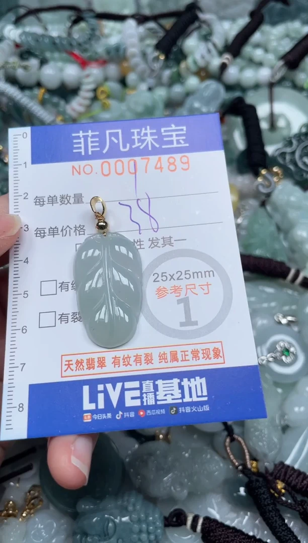 【闪购商品】翡翠颈饰未镶嵌00..7489