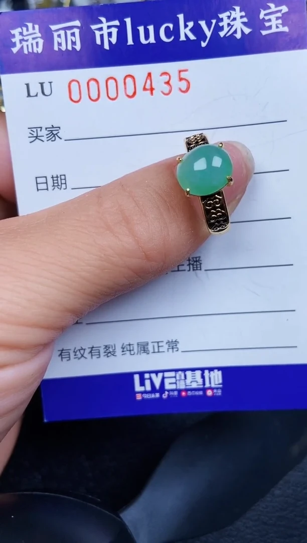 翡翠银S925镶嵌颈饰0435