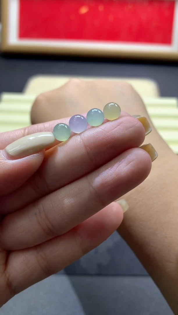 未镶嵌定制翡翠卡6.3-6.6mm