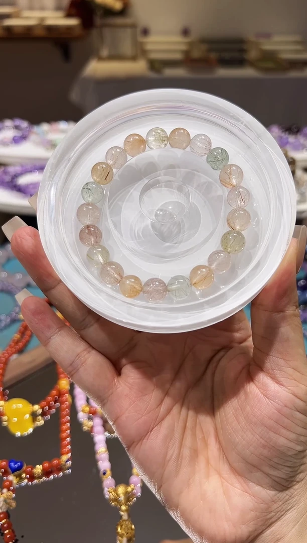 未镶嵌手链水晶彩兔毛卡9
