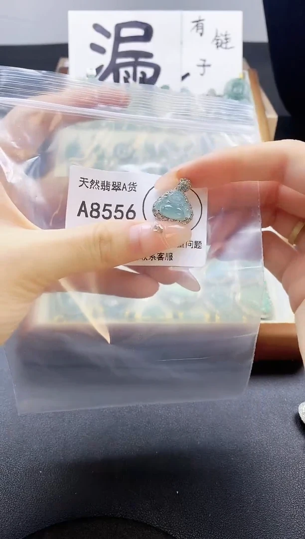 翡翠未镶嵌吊坠(赠链)天然翡翠A货