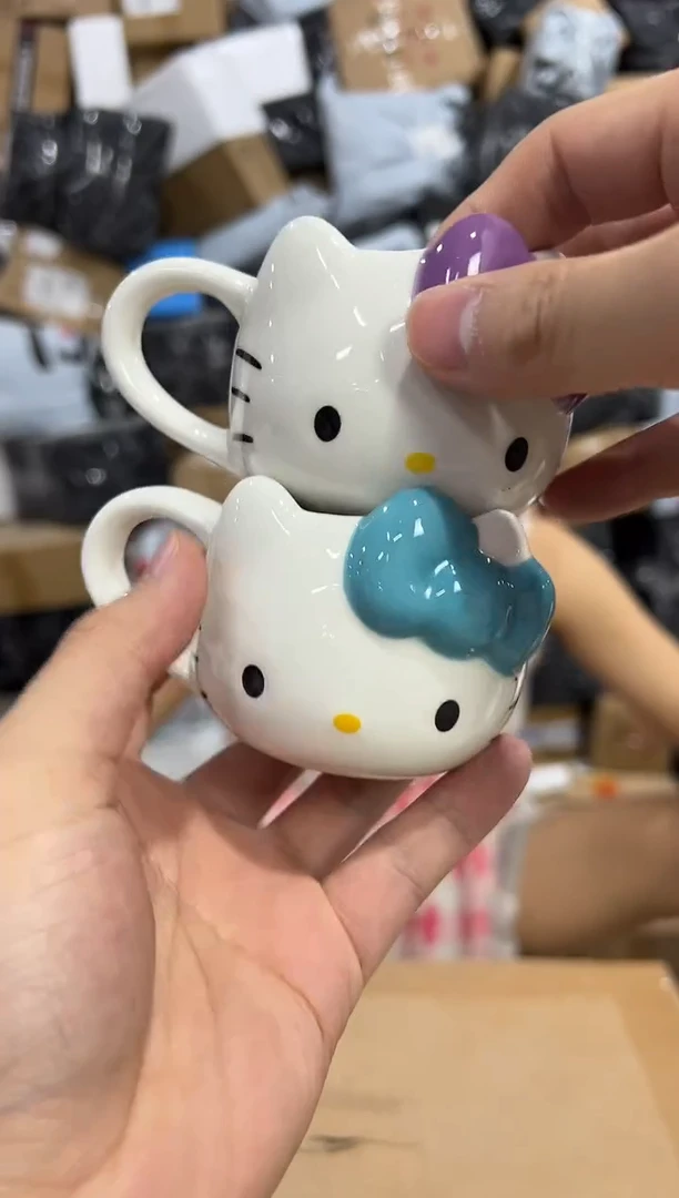 瓷片kkkt一口杯 蓝色加紫色