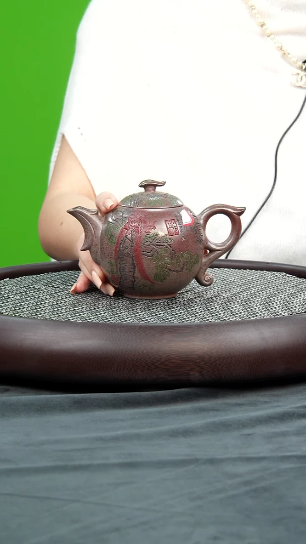 茶壶紫砂47 曹秀芬 飞鸿 龙骨天星 300毫升