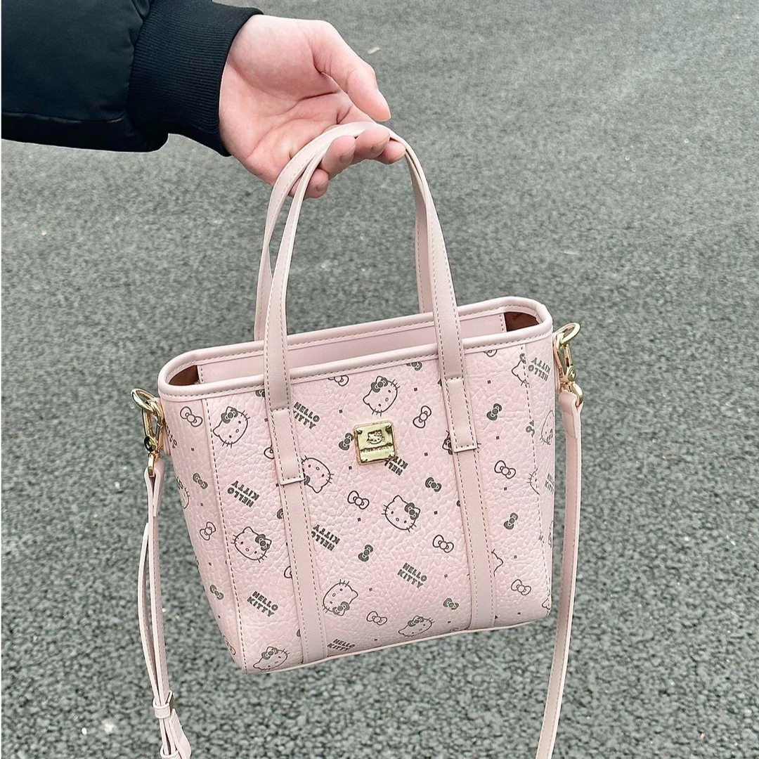小众轻奢HelloKitty凯蒂猫菜篮子托特包包女2025手提包斜挎单肩包